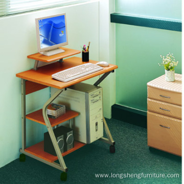 compact Computer Table with a Detachable Shelf